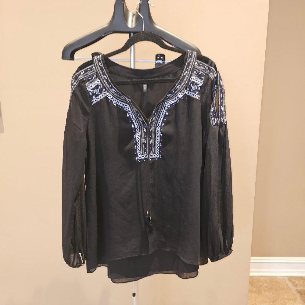 White House Black Market Long Sleeved Blouse